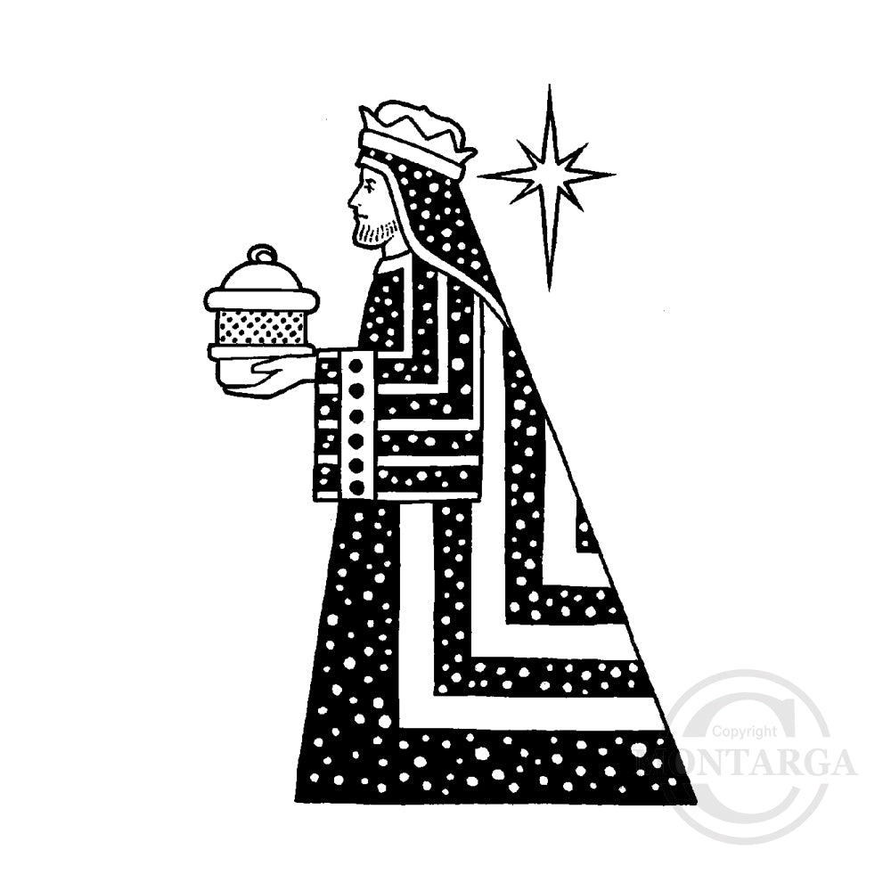 2130 D - Wise Man Rubber Stamp