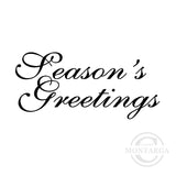 2160 B - Seasons Greetings Wording Rubber Stamp