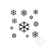 2218 A - Snowflakes Rubber Stamp