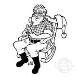 2268 G - Toymaker Santa, Father Christmas Rubber Stamp