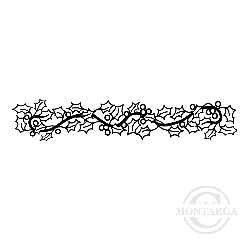 2290 BB - Holly Rubber Stamp