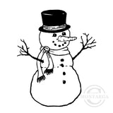 2340 F - Snowman Rubber Stamp