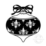 2357 D - Damask Christmas Ball Rubber Stamp