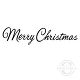 2384 BB - Merry Christmas Wording Rubber Stamp