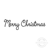 2390 B - Merry Christmas Wording Rubber Stamp