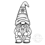 2400 FF - Christmas Gnome Rubber Stamp