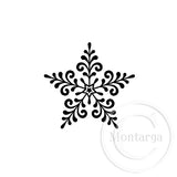 2413 C or A - Filigree Star Rubber Stamp