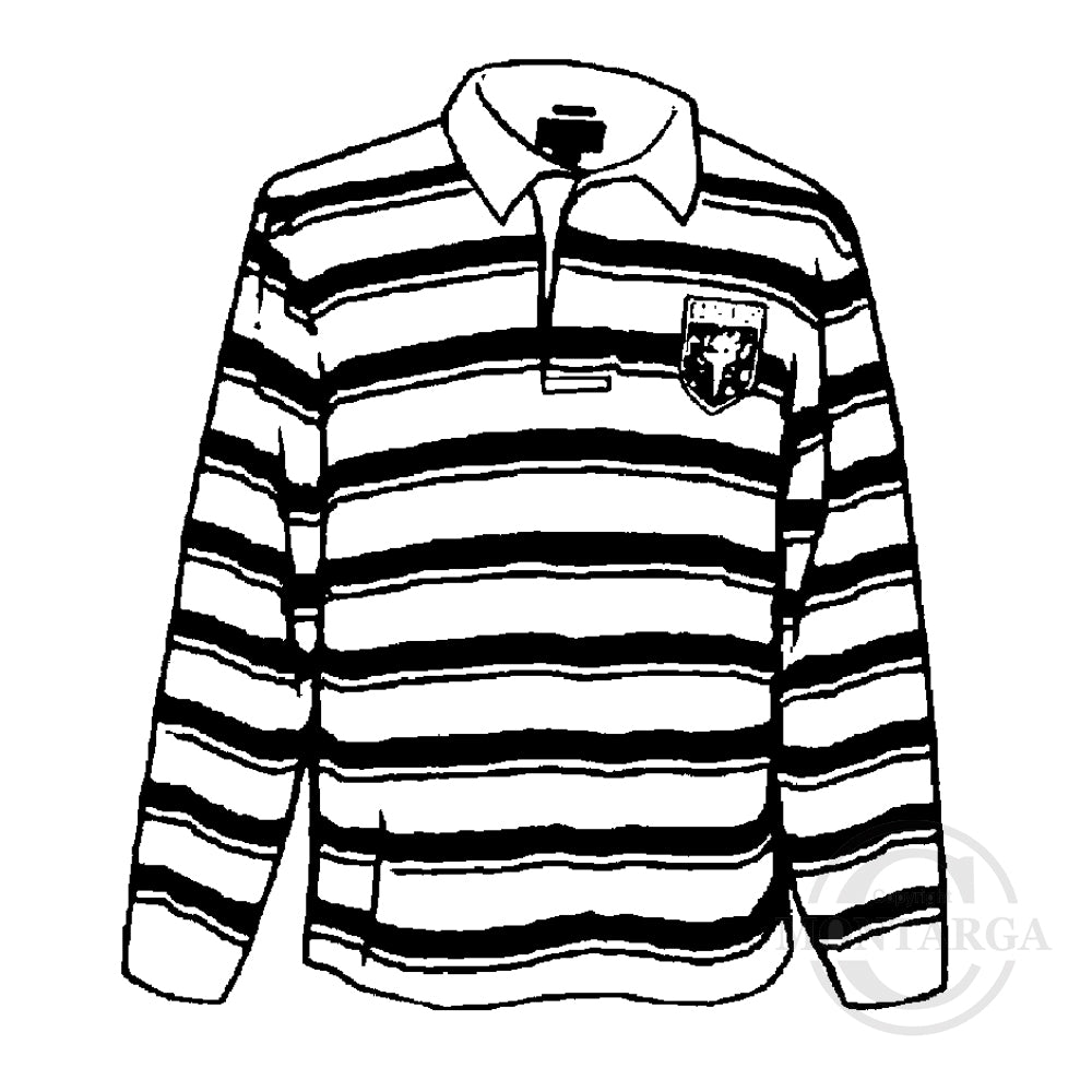 2676 G - Rugby Shirt Rubber Stamp