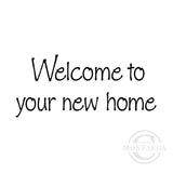 2741 B - Welcome Home Wording Rubber Stamp