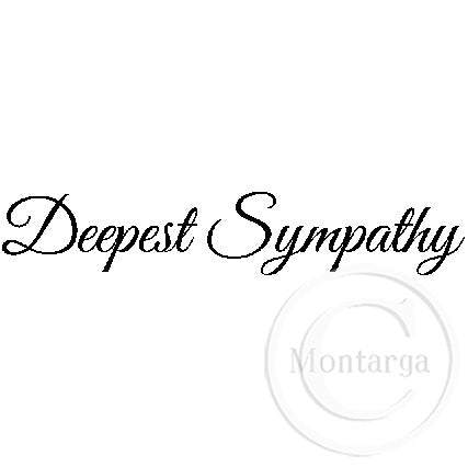 2756 B - Deepest Sympathy Rubber Stamp