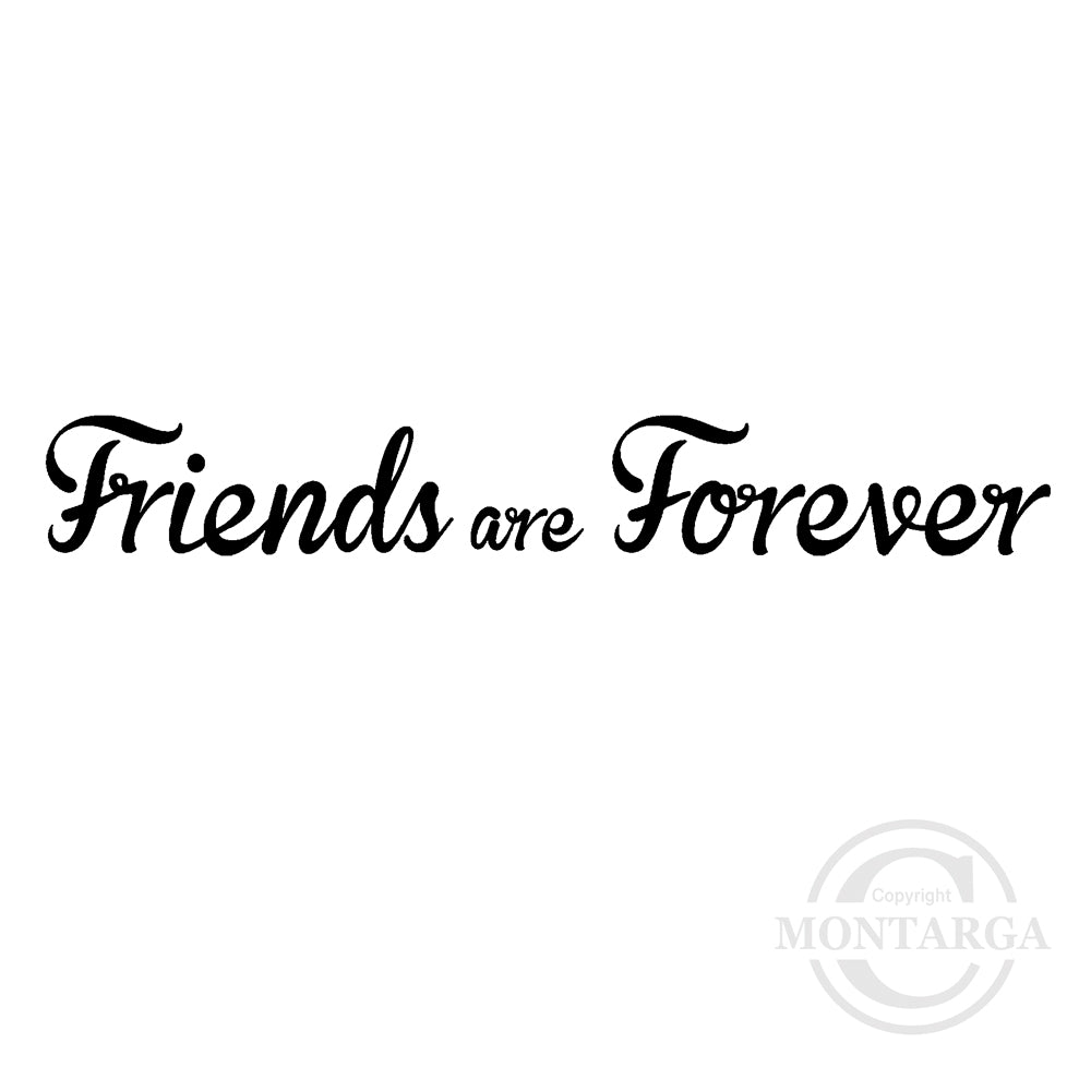 2836 BB - Friends are Forever Wording Rubber Stamp