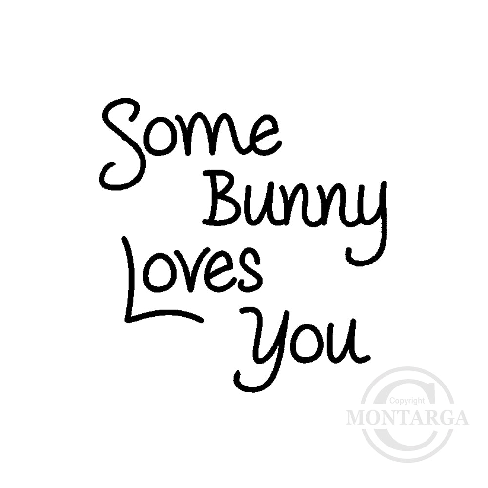 2844 A - Some Bunny Rubber Stamp