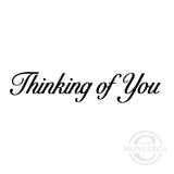 2848 B - Thinking of You Wording Rubber Stamp