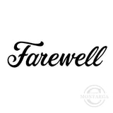 2852 B - Farewell Wording Rubber Stamp