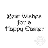 2906 B - Happy Easter Wording Rubber Stamp