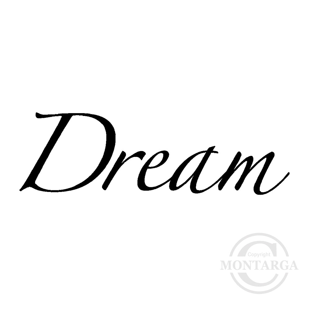 2966 B - Dream Wording Rubber Stamp