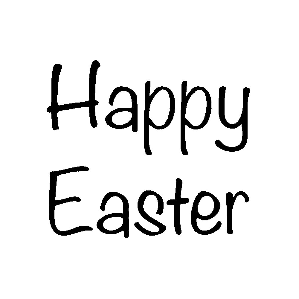 3048A Happy Easter Rubber Stamp