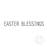 3049 B - Easter Blessings Wording Rubber Stamp