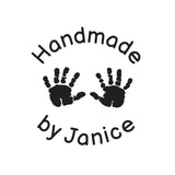 3122 A Hands - Personalised Rubber Stamp