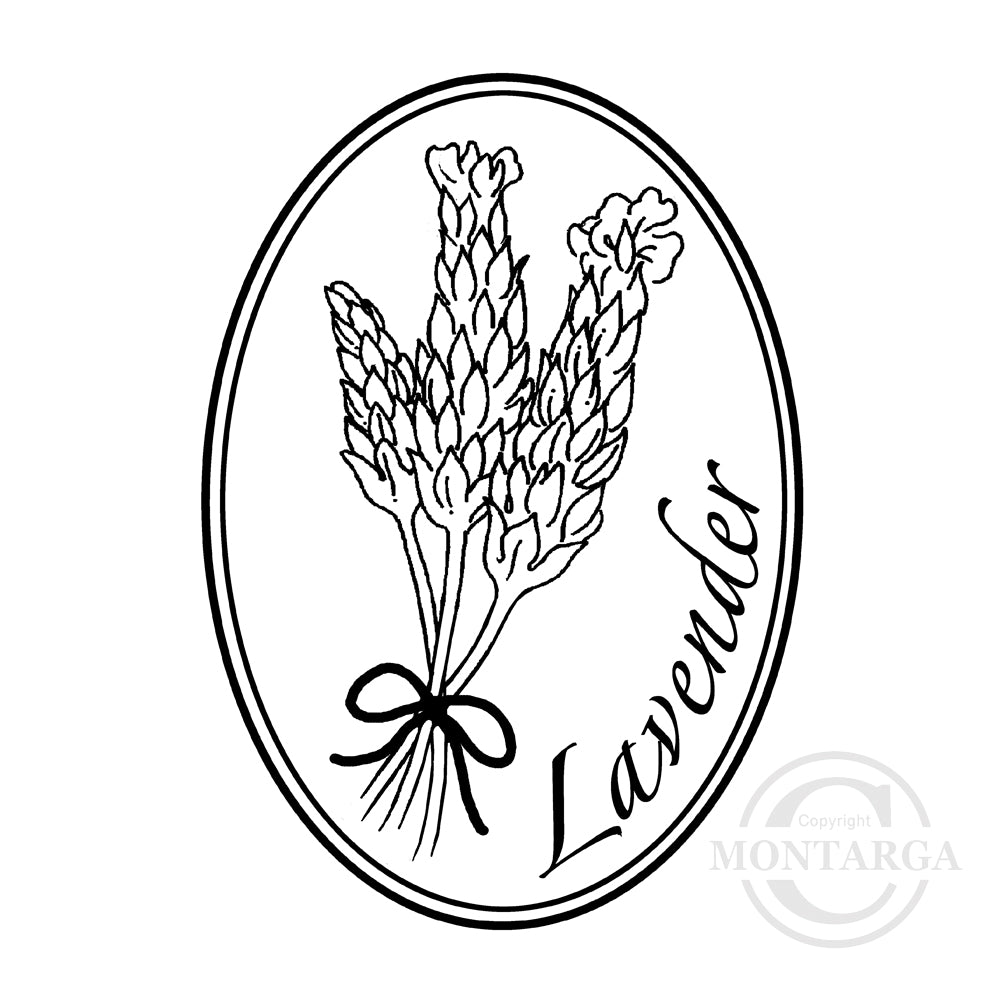 3277 F - Lavender Rubber Stamp