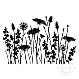 3279 GG - Wildflowers Rubber Stamp