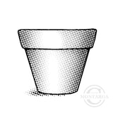 3286 C - Flower Pot Rubber Stamp