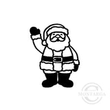 3286 A - Mini Santa, Father Christmas Rubber Stamp