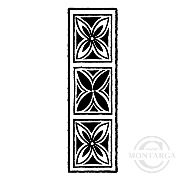 3349 FFF - Pacific Pattern Rubber Stamp