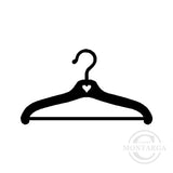 3561 B - Coat hanger Rubber Stamp