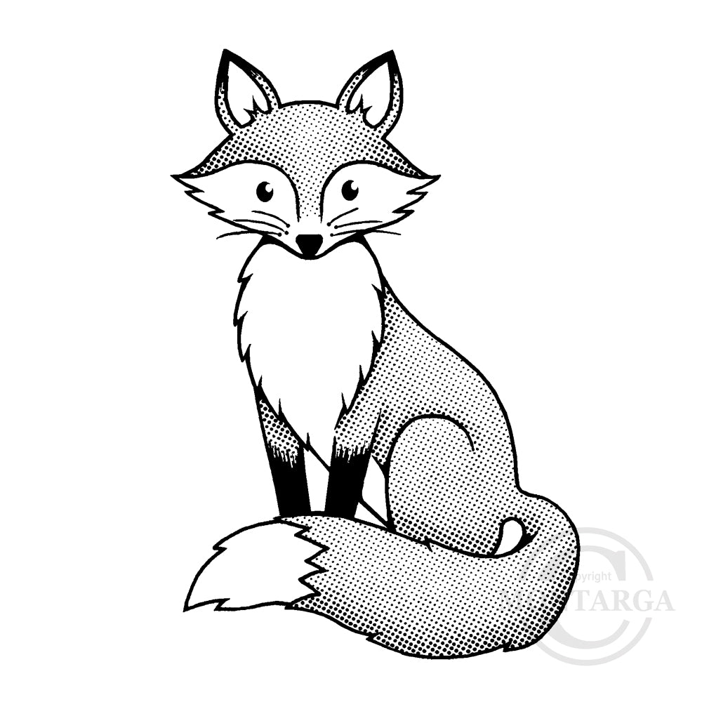 3609 G - Fox Rubber Stamp