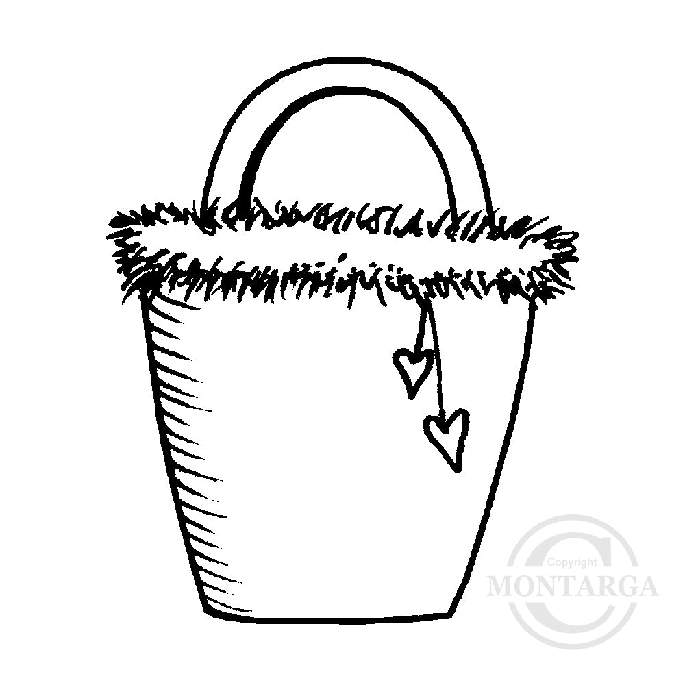 3815 C - Handbag Rubber Stamp