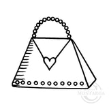 3817 A or C - Handbag Rubber Stamp