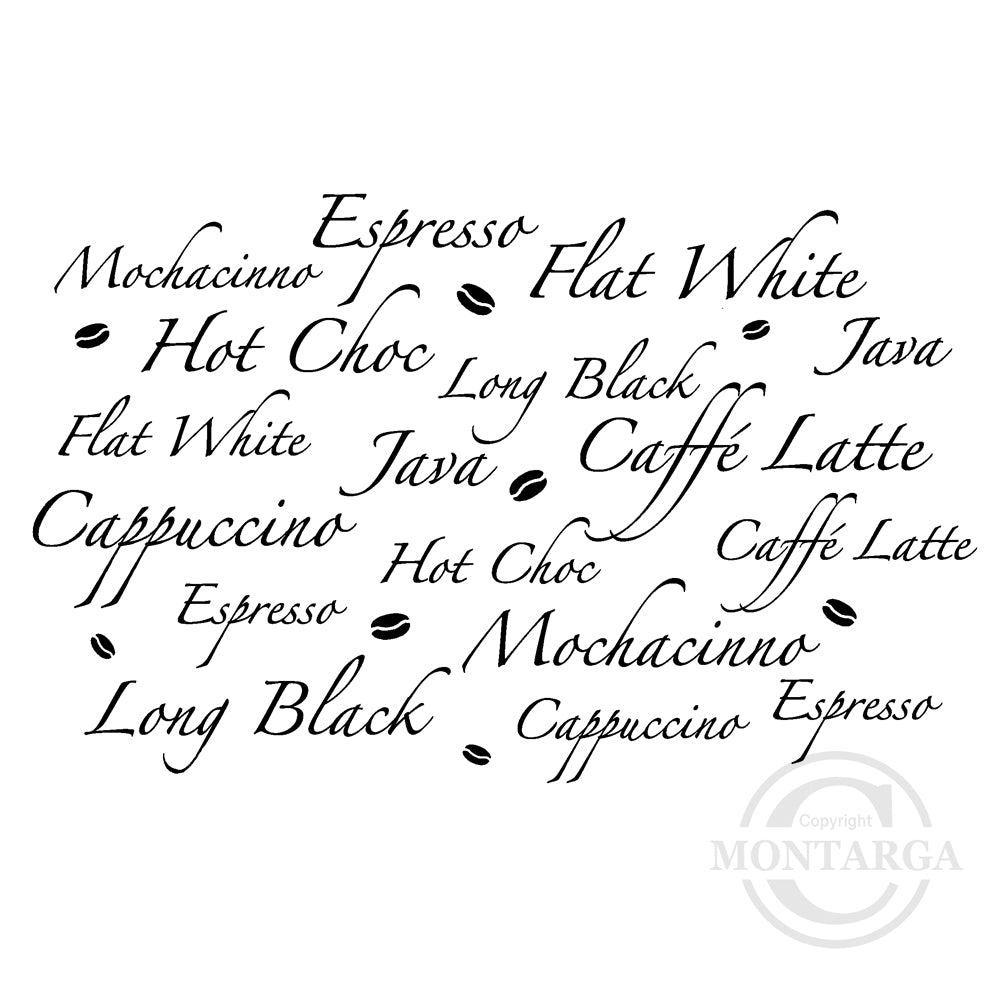 3823 GG - Coffee Background Rubber Stamp