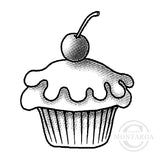 3824 D - Cupcake Rubber Stamp