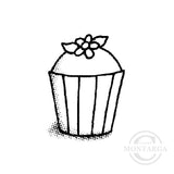 3838 A - Cupcake Rubber Stamp