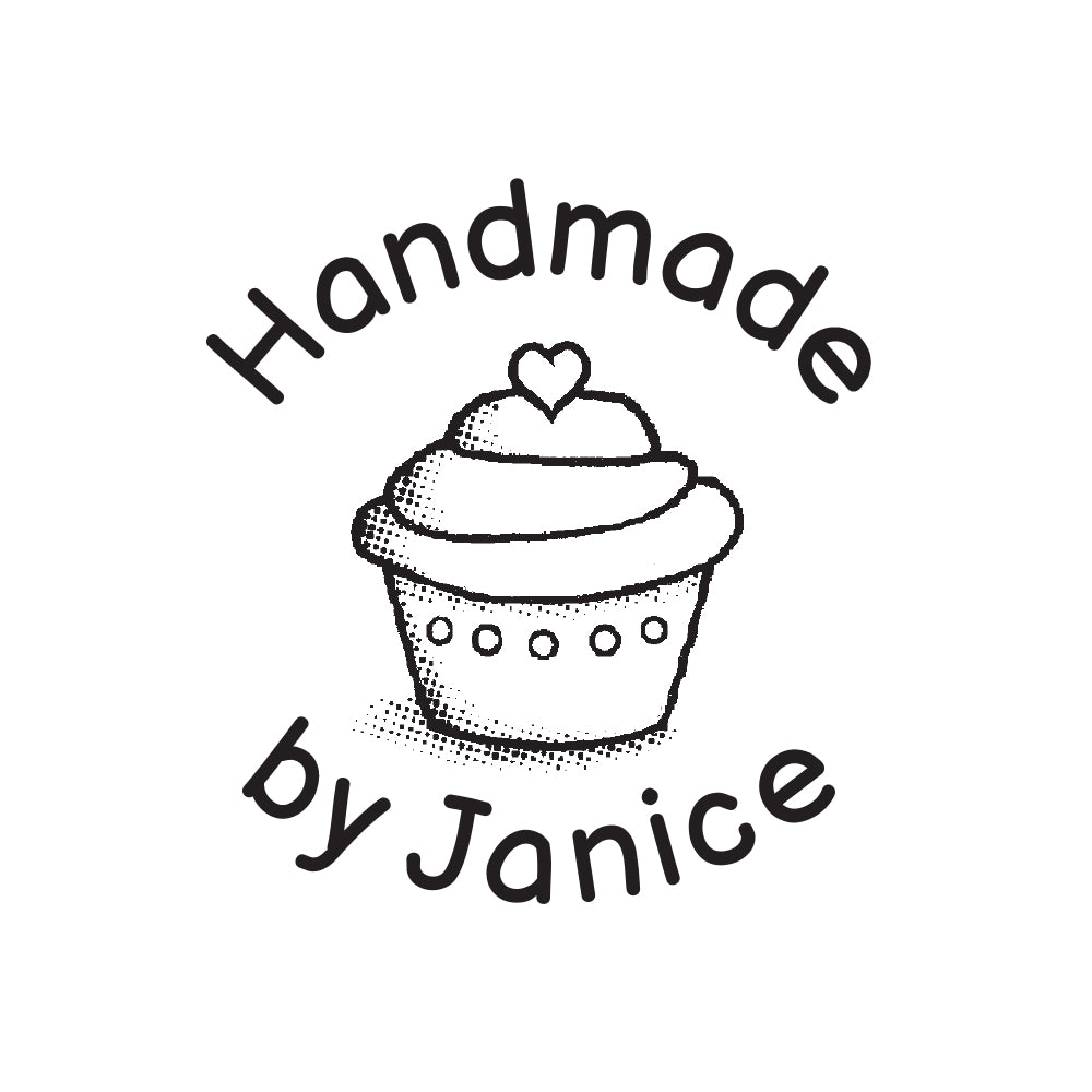 3839 A Cupcake - Personalised Rubber Stamp