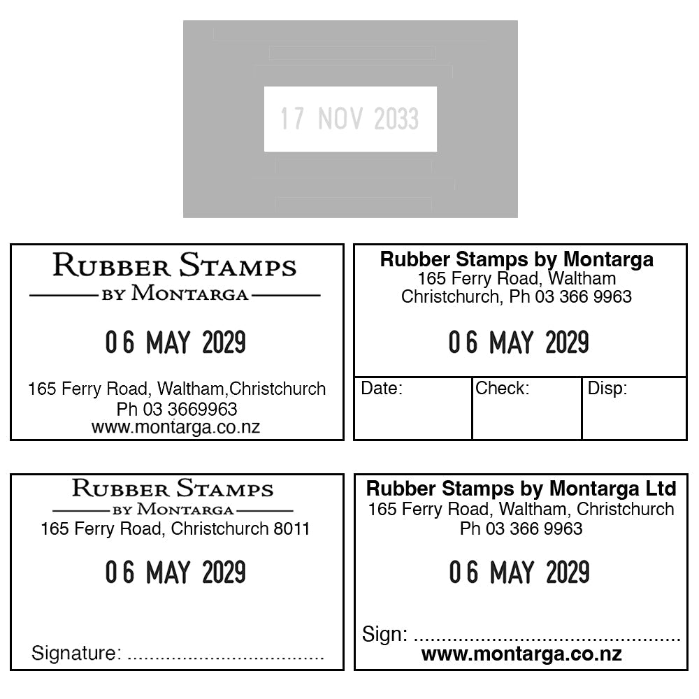 Trodat 5460 Self Inking Date Stamp - With Custom Text