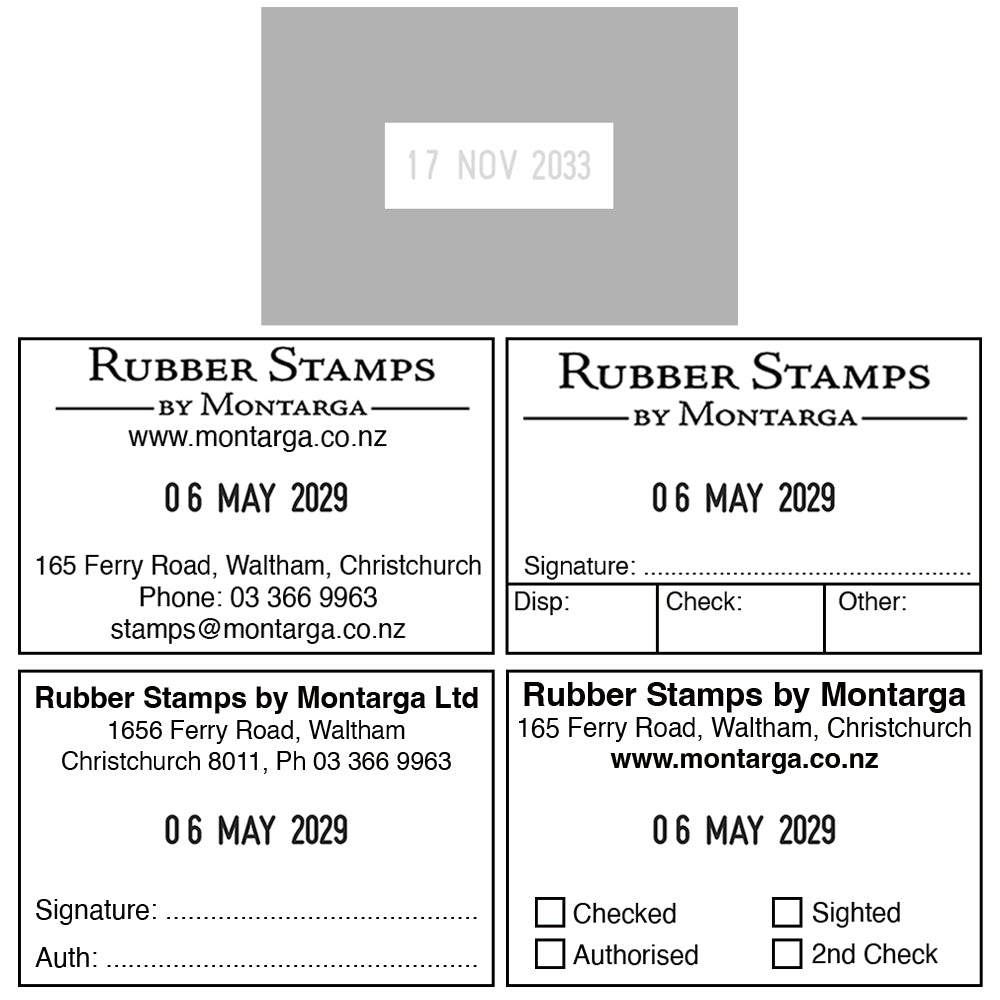 Trodat 5474 Self Inking Date Stamp - With Custom Text