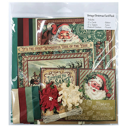 Vintage Christmas Card Pack