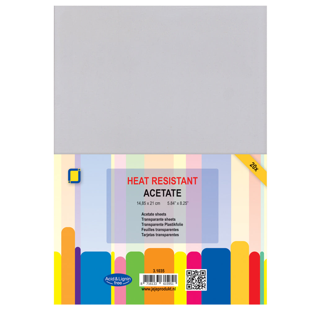 Jeje Products Acetate A5 - Thin Heat Resistant 20pk