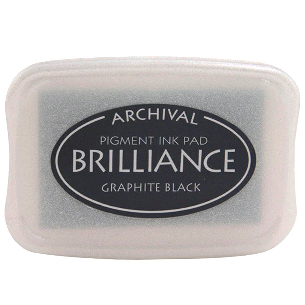 Graphite Black Brilliance Pigment Ink Pad - Tsukineko