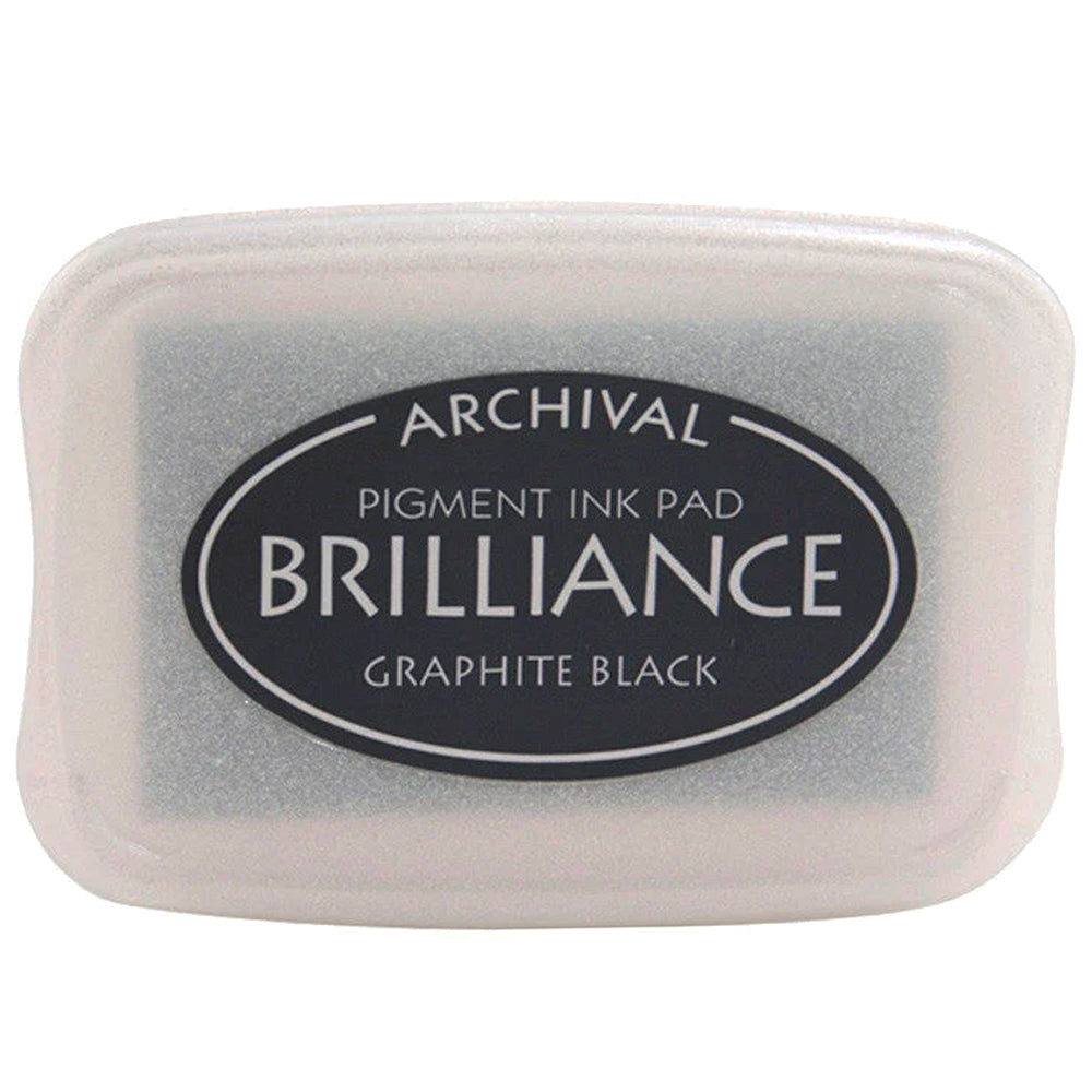 Tsukineko Brilliance Pigment Ink Pad - Graphite Black