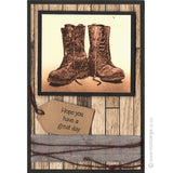 0196 A - Have A Great Day Wording Rubber Stamp