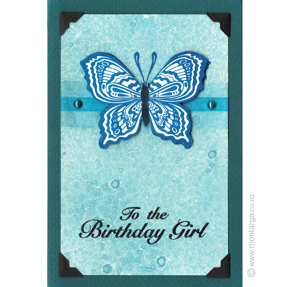 0184 BB - Birthday Girl Wording Rubber Stamp