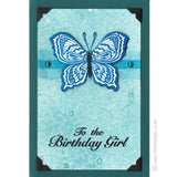 0184 BB - Birthday Girl Wording Rubber Stamp