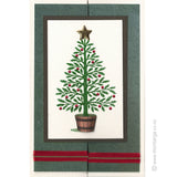 2381 GG - Scandinavian Christmas Pine Tree Rubber Stamp