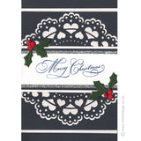 2376 FF - Merry Christmas Wording Rubber Stamp