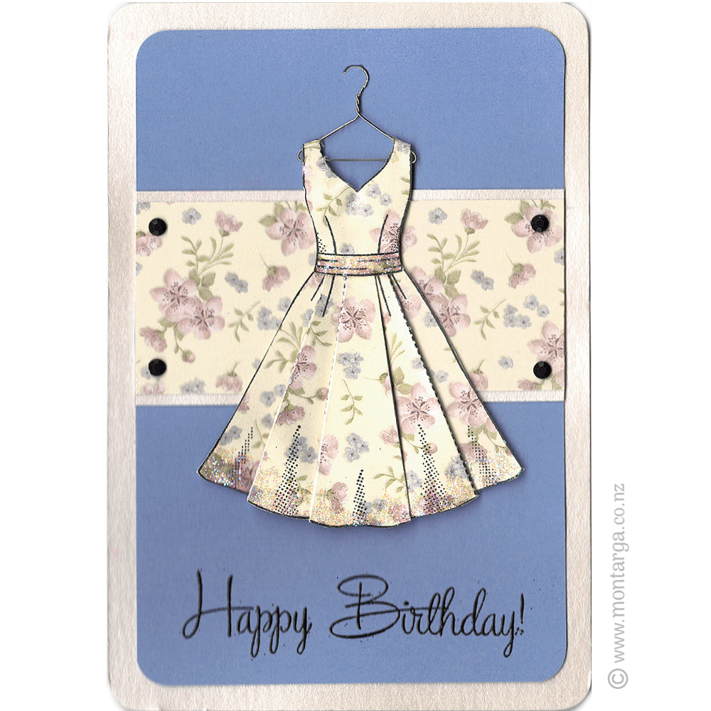 2700 I - Fold Up Dress Rubber Stamp