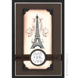 3748 FF or FFF - Eiffel Tower Rubber Stamp