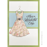 2796 D - Have a Wonderful Day Wording Rubber Stamp